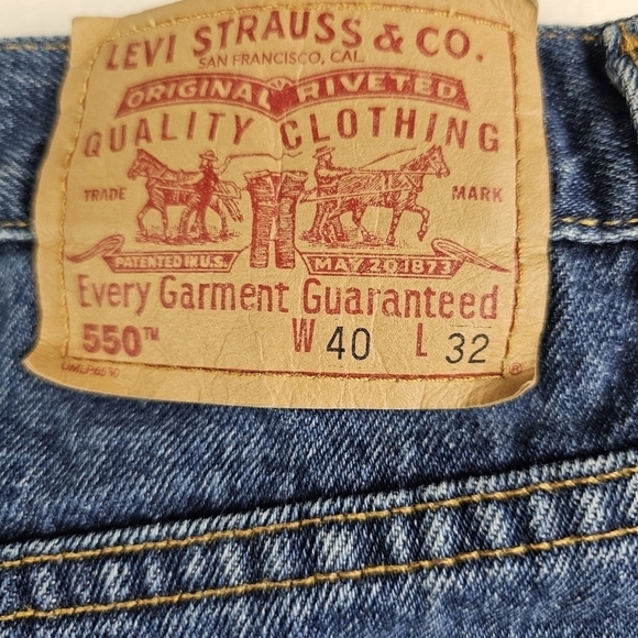 Levi’s 550 Jeans W40 L32 Relaxed Fit denim blue medium wash vintage retro - Picture 5 of 9